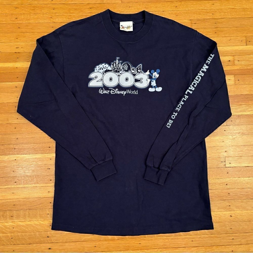 Walt Disney World Vintage 2003 navy long sleeve tee shirt